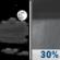 Saturday Night: Partly Cloudy then Chance Rain Showers
